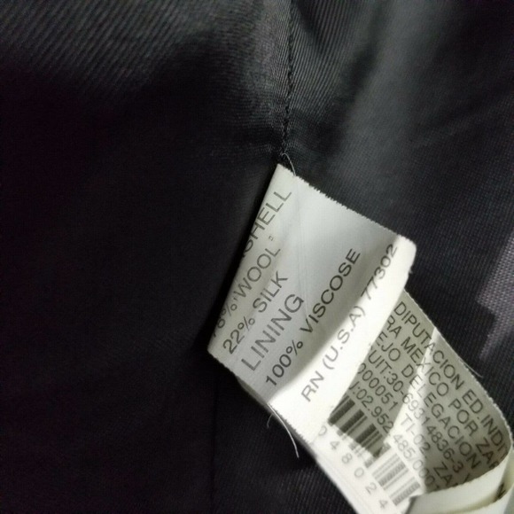 Zara Man Mens 38 Silver Gray Silk and Wool Blazer Sport Coat Suit Jacket - Picture 9 of 12